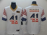 Nike Saints 41 Alvin Kamara White USA Flag Fashion Limited Jersey,baseball caps,new era cap wholesale,wholesale hats